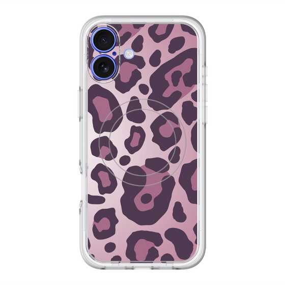 スリムプロテクションプレミアムケース with MagSafe［ Leopard - Pink ］