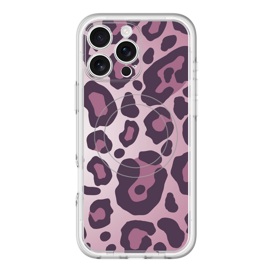 スリムプロテクションプレミアムケース with MagSafe［ Leopard - Pink ］