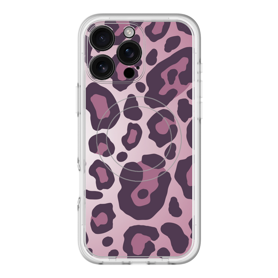 スリムプロテクションプレミアムケース with MagSafe［ Leopard - Pink ］