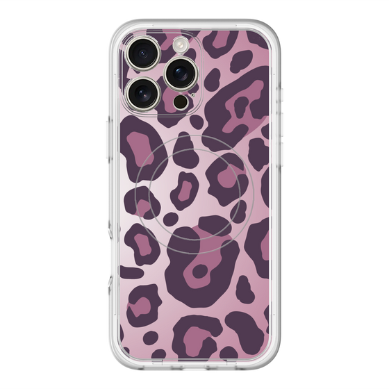 スリムプロテクションプレミアムケース with MagSafe［ Leopard - Pink ］
