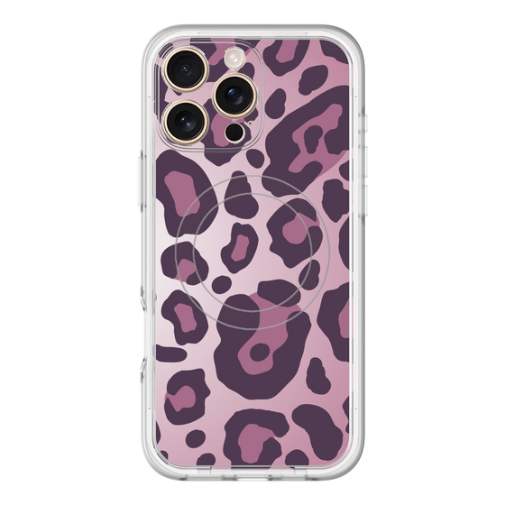 スリムプロテクションプレミアムケース with MagSafe［ Leopard - Pink ］