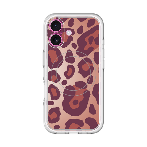 スリムプロテクションプレミアムケース with MagSafe［ Leopard - Red ］
