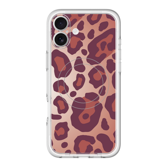 スリムプロテクションプレミアムケース with MagSafe［ Leopard - Red ］