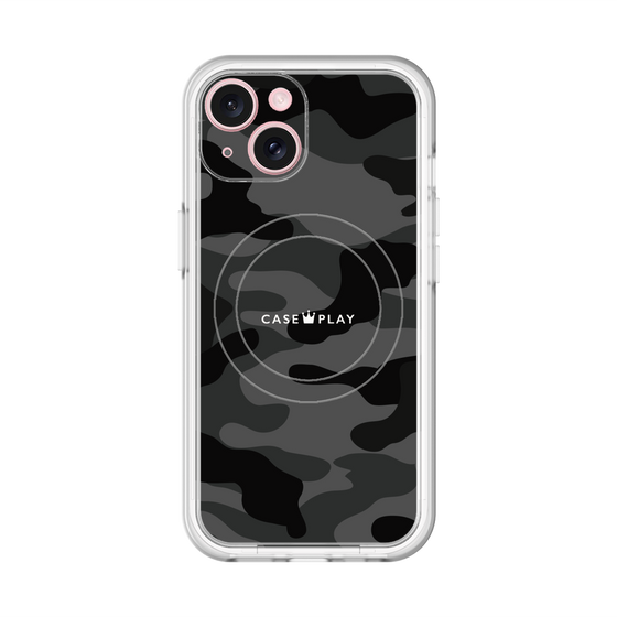 スリムプロテクションプレミアムケース with MagSafe［ Camouflage - Black ］