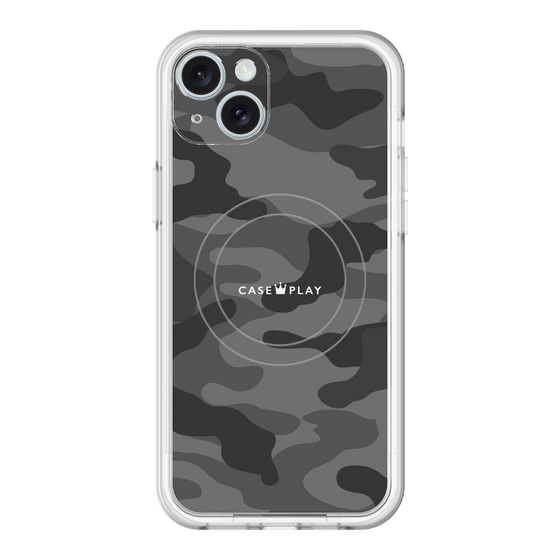 スリムプロテクションプレミアムケース with MagSafe［ Camouflage - Black ］