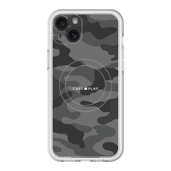スリムプロテクションプレミアムケース with MagSafe［ Camouflage - Black ］