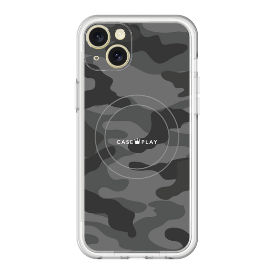 スリムプロテクションプレミアムケース with MagSafe［ Camouflage - Black ］