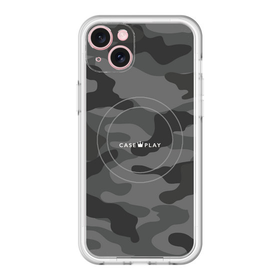 スリムプロテクションプレミアムケース with MagSafe［ Camouflage - Black ］