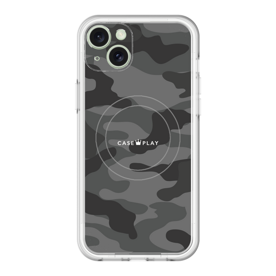 スリムプロテクションプレミアムケース with MagSafe［ Camouflage - Black ］