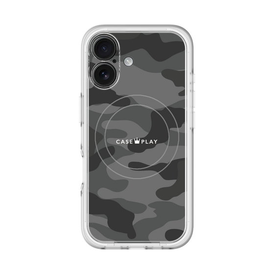 スリムプロテクションプレミアムケース with MagSafe［ Camouflage - Black ］