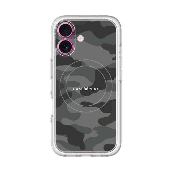 スリムプロテクションプレミアムケース with MagSafe［ Camouflage - Black ］