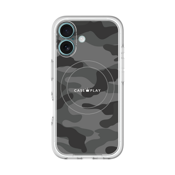 スリムプロテクションプレミアムケース with MagSafe［ Camouflage - Black ］