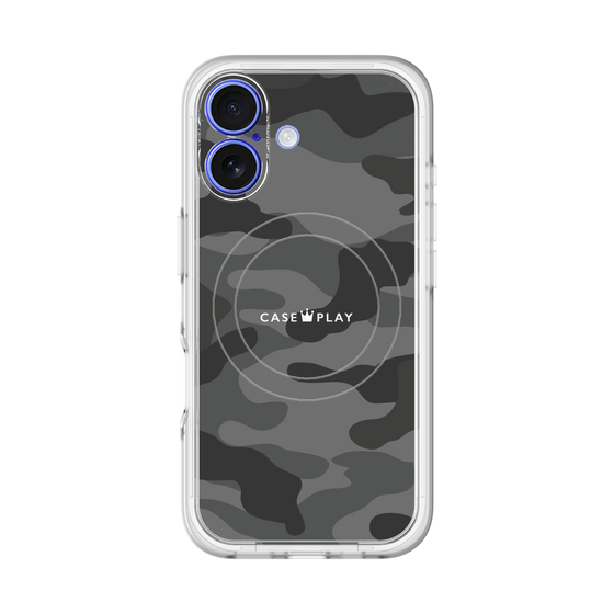 スリムプロテクションプレミアムケース with MagSafe［ Camouflage - Black ］