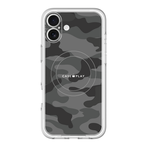 スリムプロテクションプレミアムケース with MagSafe［ Camouflage - Black ］
