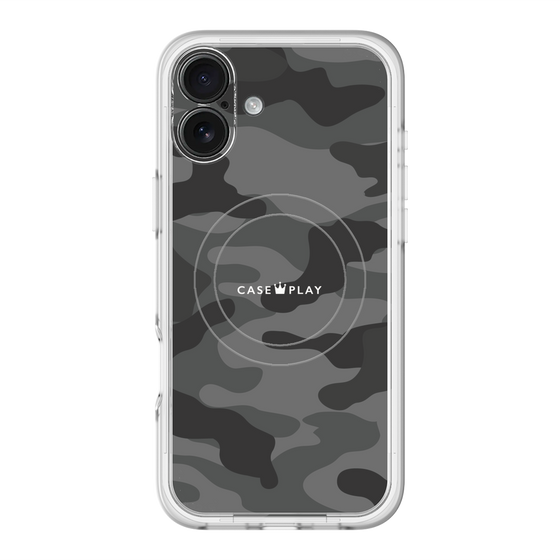 スリムプロテクションプレミアムケース with MagSafe［ Camouflage - Black ］