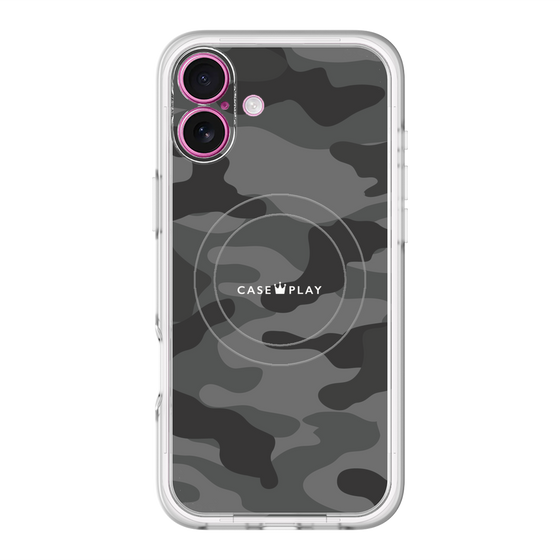 スリムプロテクションプレミアムケース with MagSafe［ Camouflage - Black ］