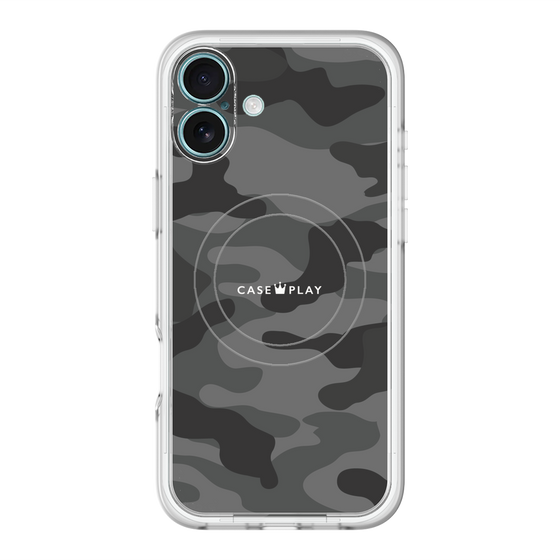 スリムプロテクションプレミアムケース with MagSafe［ Camouflage - Black ］