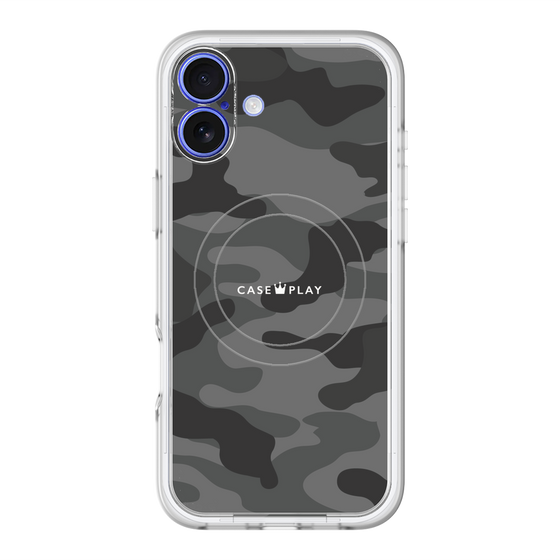 スリムプロテクションプレミアムケース with MagSafe［ Camouflage - Black ］