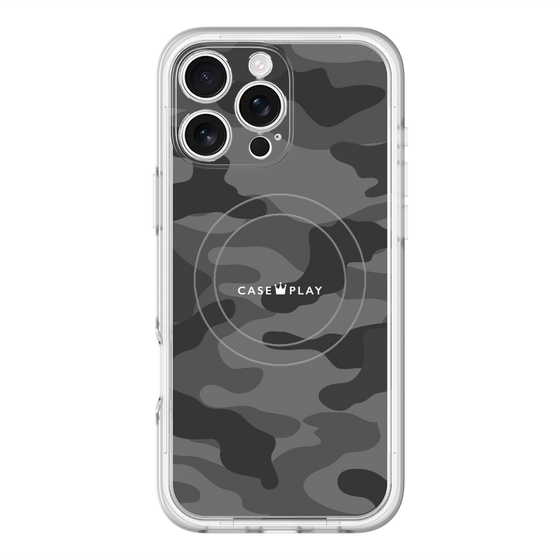 スリムプロテクションプレミアムケース with MagSafe［ Camouflage - Black ］
