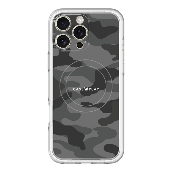 スリムプロテクションプレミアムケース with MagSafe［ Camouflage - Black ］