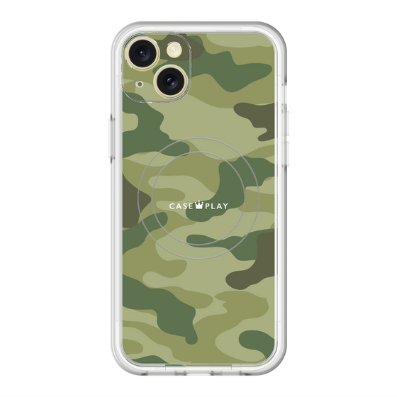 スリムプロテクションプレミアムケース with MagSafe［ Camouflage - Green ］