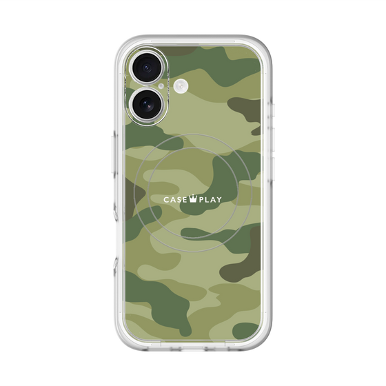 スリムプロテクションプレミアムケース with MagSafe［ Camouflage - Green ］