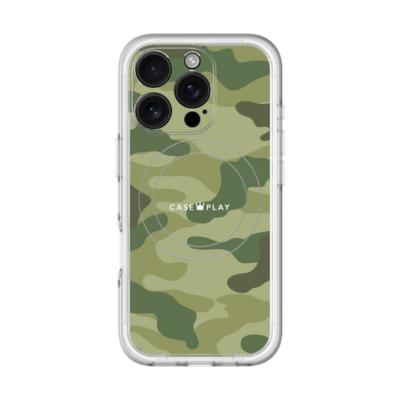 スリムプロテクションプレミアムケース with MagSafe［ Camouflage - Green ］