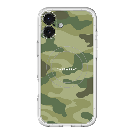 スリムプロテクションプレミアムケース with MagSafe［ Camouflage - Green ］