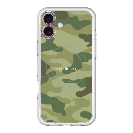 スリムプロテクションプレミアムケース with MagSafe［ Camouflage - Green ］