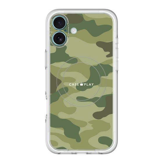スリムプロテクションプレミアムケース with MagSafe［ Camouflage - Green ］