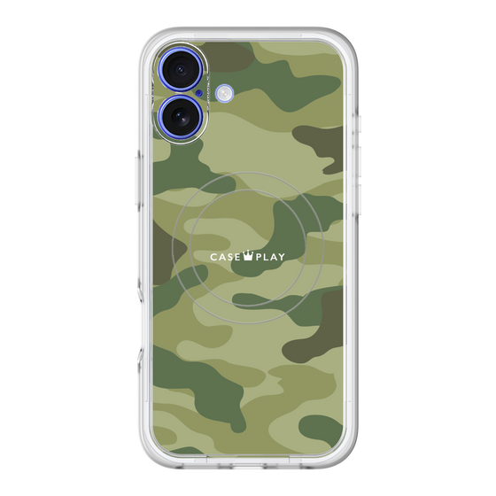 スリムプロテクションプレミアムケース with MagSafe［ Camouflage - Green ］