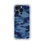 スリムプロテクションプレミアムケース with MagSafe［ Camouflage - Blue ］