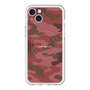 スリムプロテクションプレミアムケース with MagSafe［ Camouflage - Red ］