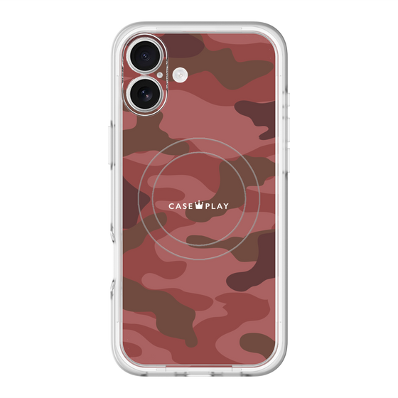 スリムプロテクションプレミアムケース with MagSafe［ Camouflage - Red ］