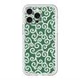 スリムプロテクションプレミアムケース with MagSafe［ 唐草模様 - Green ］