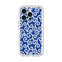 スリムプロテクションプレミアムケース with MagSafe［ 唐草模様 - Blue ］