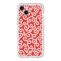 スリムプロテクションプレミアムケース with MagSafe［ 唐草模様 - Red ］