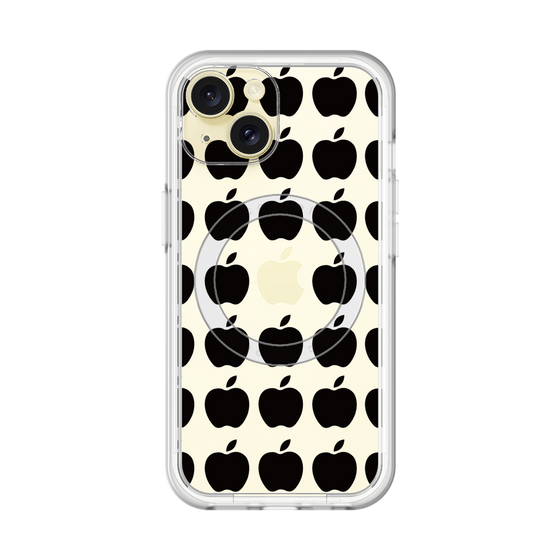 スリムプロテクションプレミアムケース with MagSafe［ Apple - Black ］