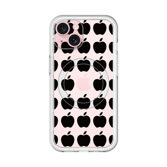 スリムプロテクションプレミアムケース with MagSafe［ Apple - Black ］