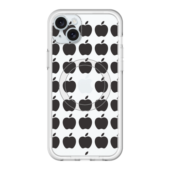 スリムプロテクションプレミアムケース with MagSafe［ Apple - Black ］