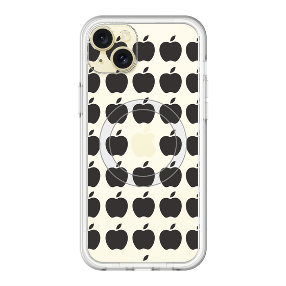スリムプロテクションプレミアムケース with MagSafe［ Apple - Black ］