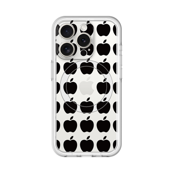 スリムプロテクションプレミアムケース with MagSafe［ Apple - Black ］