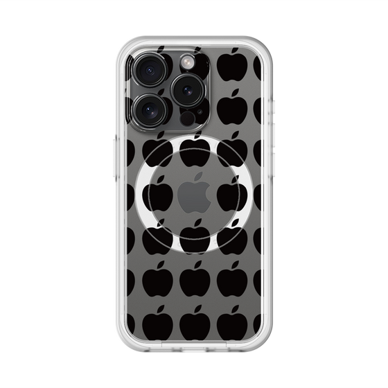 スリムプロテクションプレミアムケース with MagSafe［ Apple - Black ］