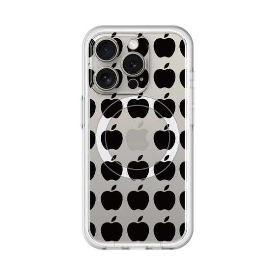 スリムプロテクションプレミアムケース with MagSafe［ Apple - Black ］