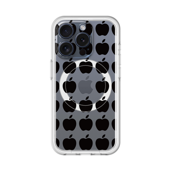 スリムプロテクションプレミアムケース with MagSafe［ Apple - Black ］
