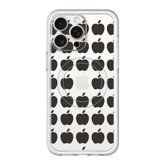 スリムプロテクションプレミアムケース with MagSafe［ Apple - Black ］
