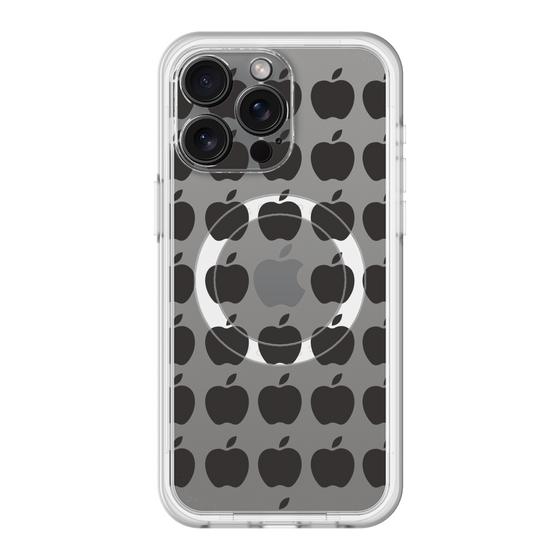 スリムプロテクションプレミアムケース with MagSafe［ Apple - Black ］