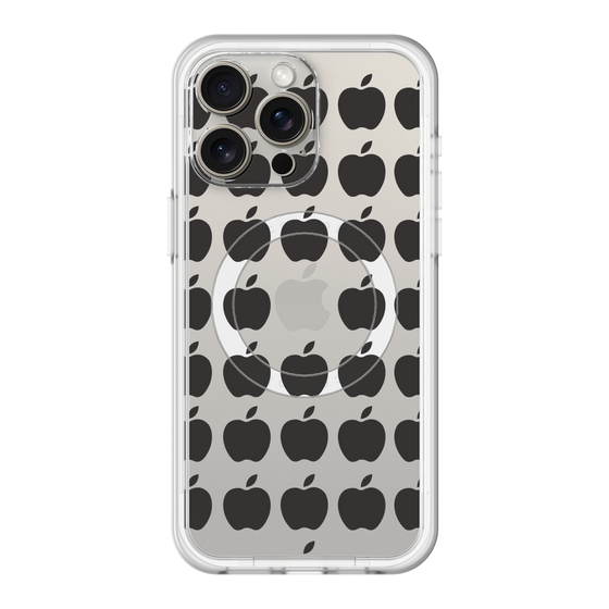 スリムプロテクションプレミアムケース with MagSafe［ Apple - Black ］