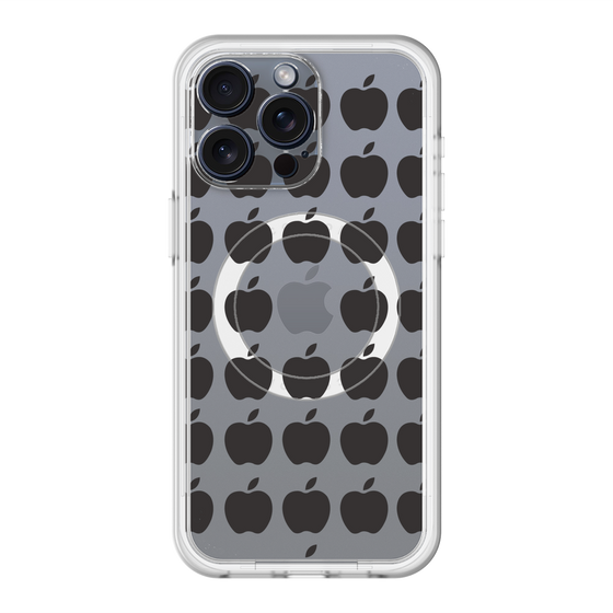 スリムプロテクションプレミアムケース with MagSafe［ Apple - Black ］