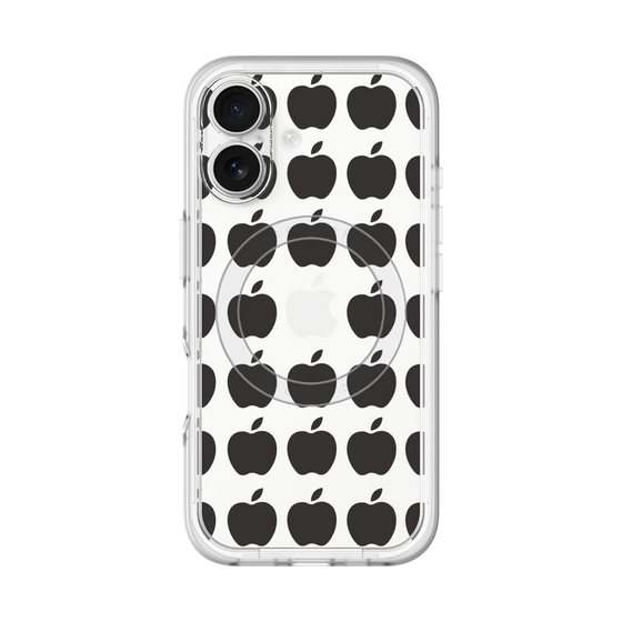 スリムプロテクションプレミアムケース with MagSafe［ Apple - Black ］